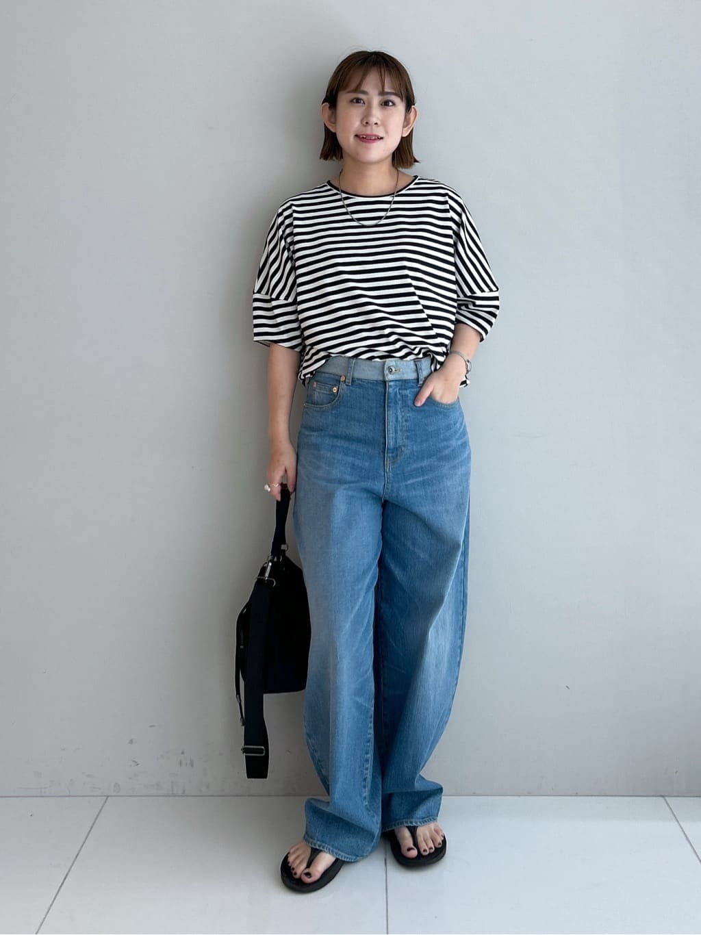 Hirokaさんの「Dessin｜【二の腕カバー／UVカット】ランタンスリーブカットソー」を使ったコーディネート