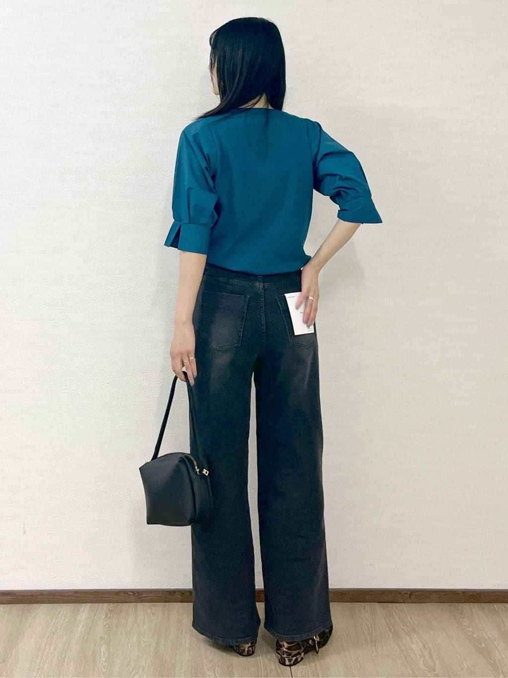 sachikoさんの「OPAQUE.CLIP｜ストレッチバギーデニム【洗濯機洗い可】《SS～LL》」を使ったコーディネート