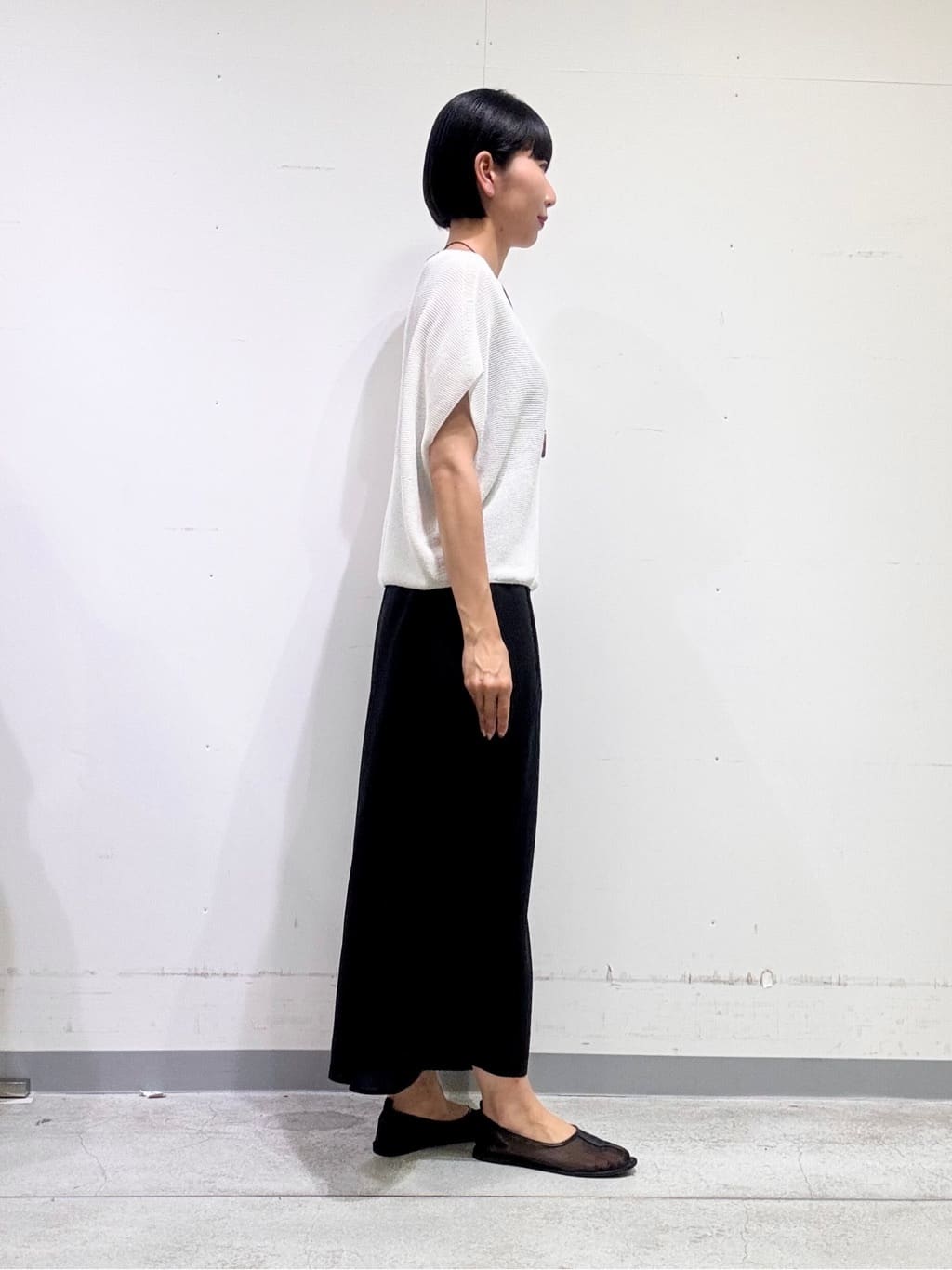 naoさんの「INDIVI｜【洗える／清涼感】コクーンシルエットニット」を使ったコーディネート