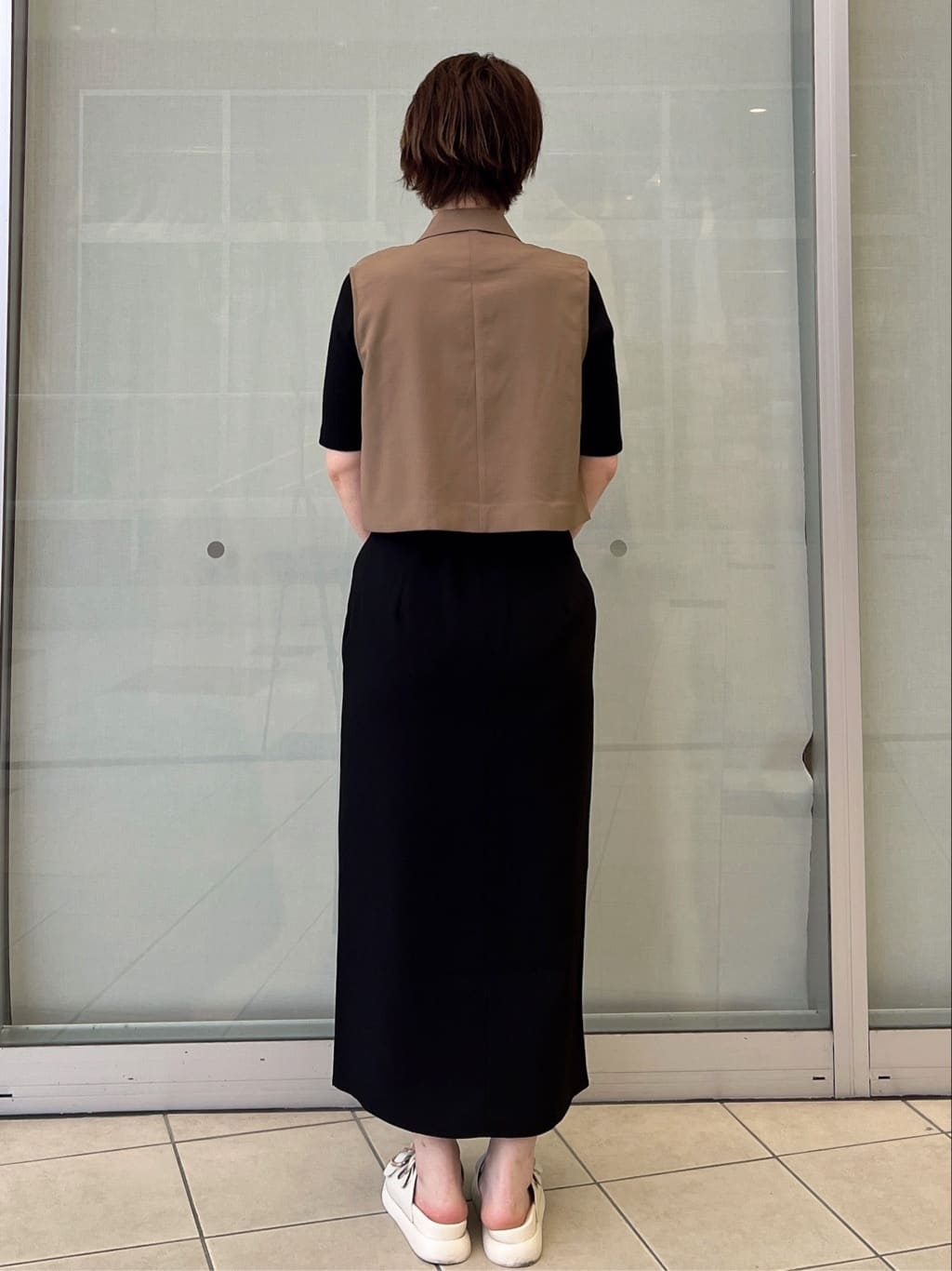yo-koさんの「OPAQUE.CLIP｜汗染み防止 ボートネックリブカットソー【洗濯機洗い可／抗ピル】」を使ったコーディネート