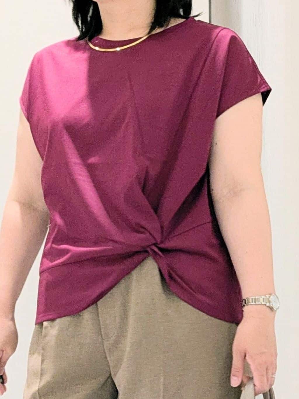 Onumaさんの「UNTITLED｜【洗える/Tシャツ】ツイストプルオーバー」を使ったコーディネート