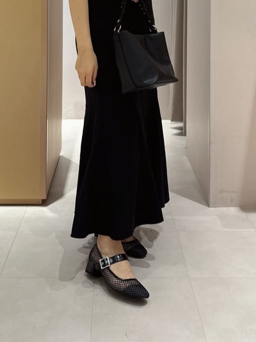 neinaさんの「ESPERANZA｜メッシュフラットパンプス」を使ったコーディネート