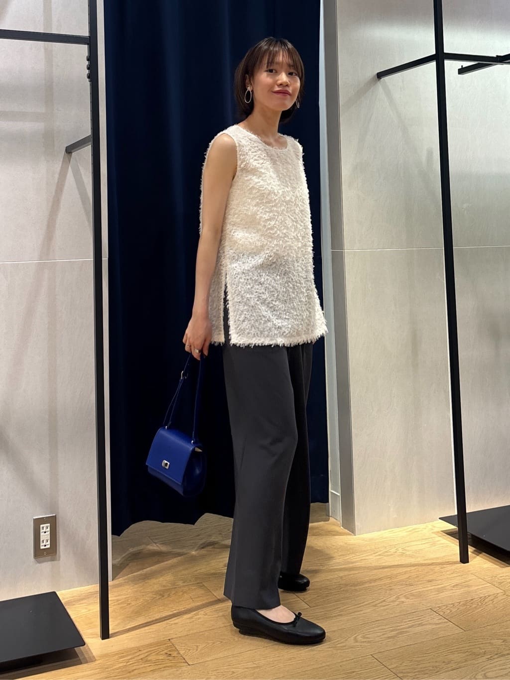 kanaeさんの「INDIVI｜【インナーとしても活躍！】フリンジジャカードチュニック」を使ったコーディネート