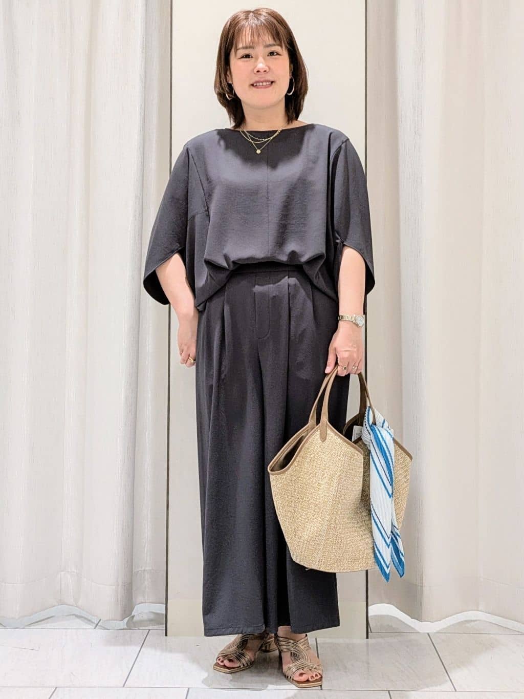 Onumaさんの「UNTITLED｜【ステンレス】レイヤードチェーンネックレス」を使ったコーディネート