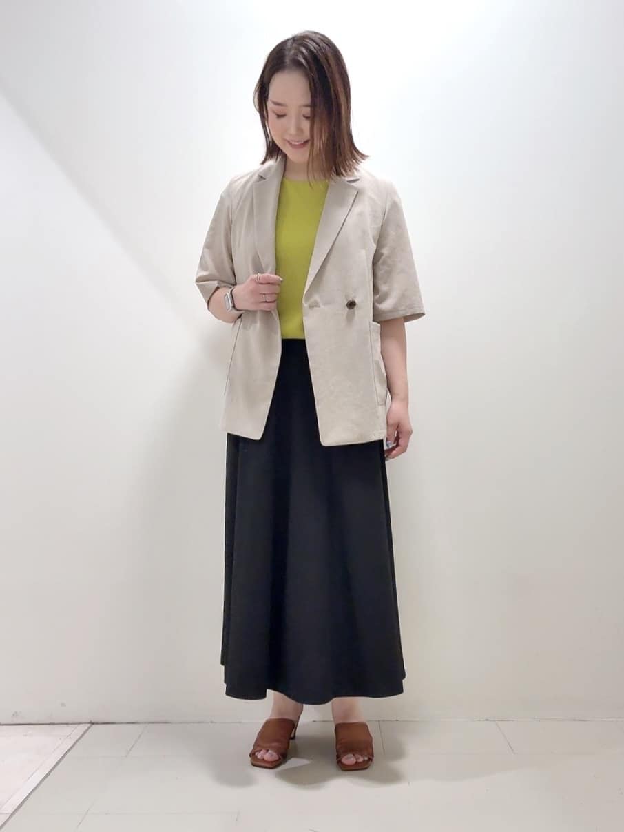 YUIさんの「UNTITLED｜【吸水速乾/洗える】ハーフスリーブジャケット」を使ったコーディネート