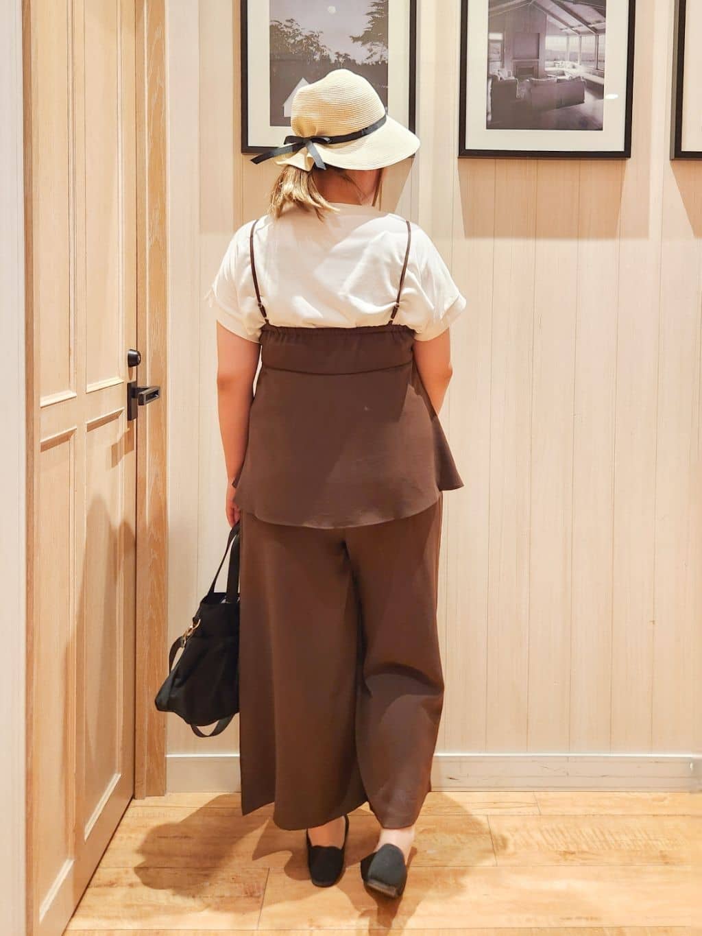 れーやんさんの「SHOO･LA･RUE｜【S-LL/セットアップ可/ひんやり】女性らしさ溢れる ティアードキャミソール」を使ったコーディネート