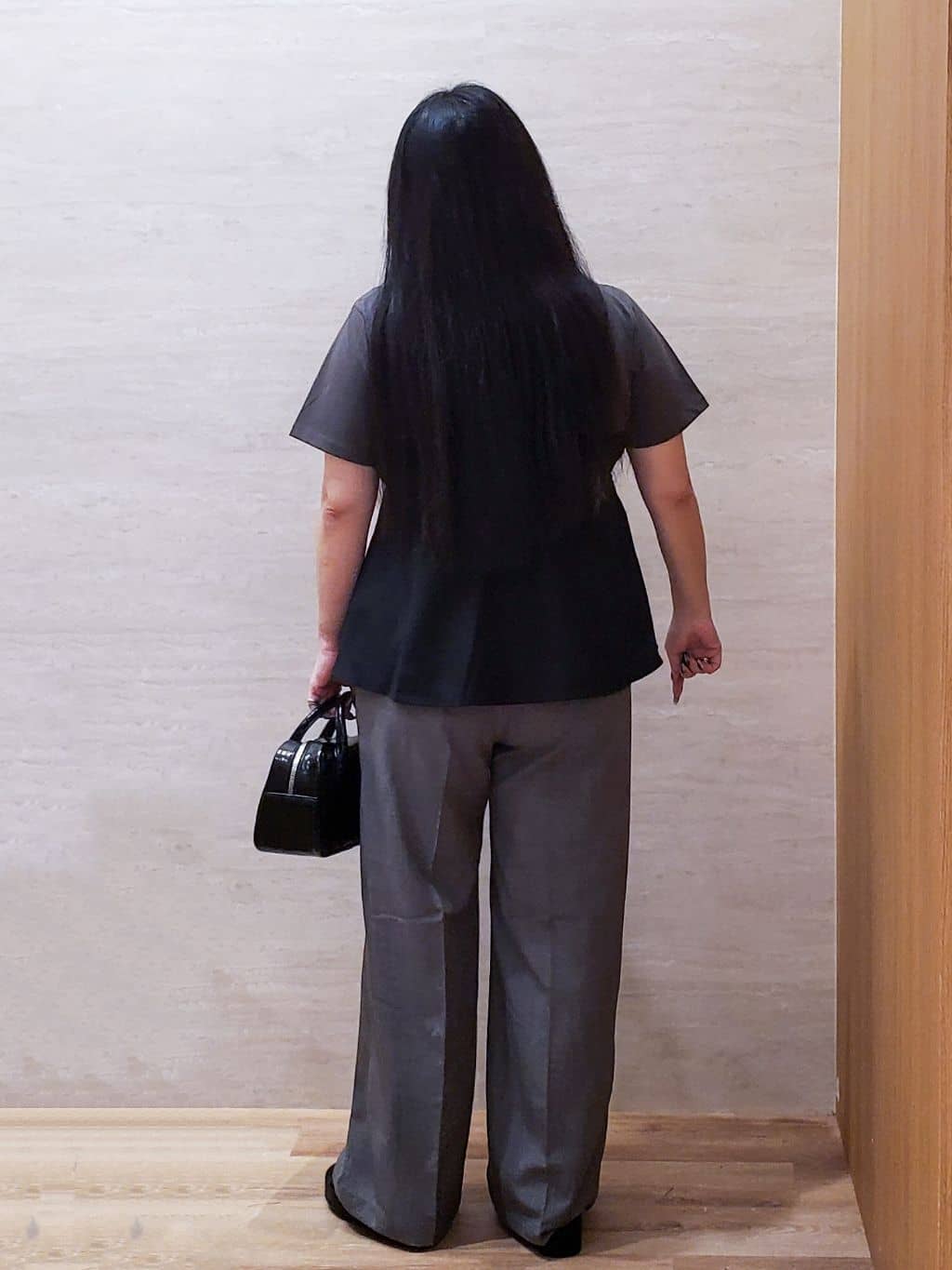 ちぃさんの「OPAQUE.CLIP｜タックビスチェドッキングカットソー【洗濯機洗い可】」を使ったコーディネート