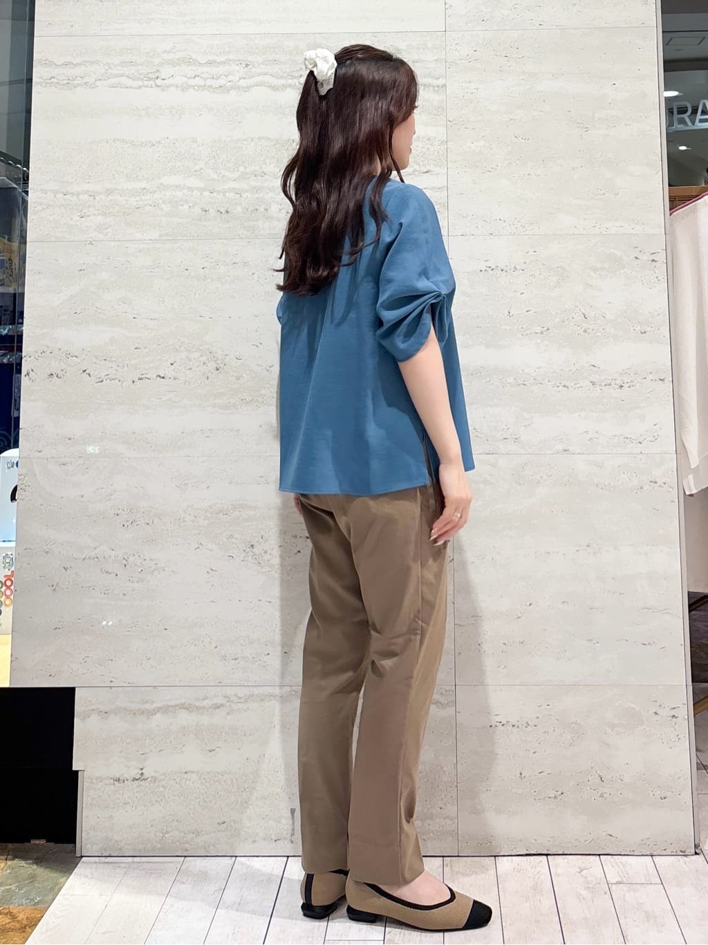 かほさんの「OPAQUE.CLIP｜【抗菌防臭加工】ニットフラットパンプス」を使ったコーディネート