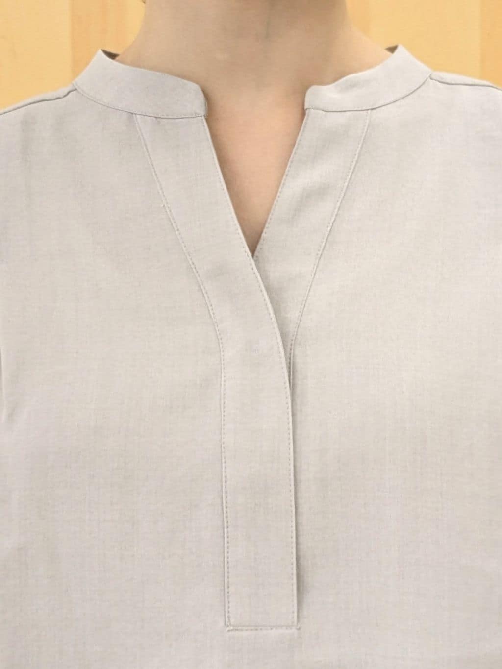 Ayakaさんの「Dessin｜【2点セット/ウエストゴム/洗える】スキッパ―シャツ＆ストレートパンツセット」を使ったコーディネート