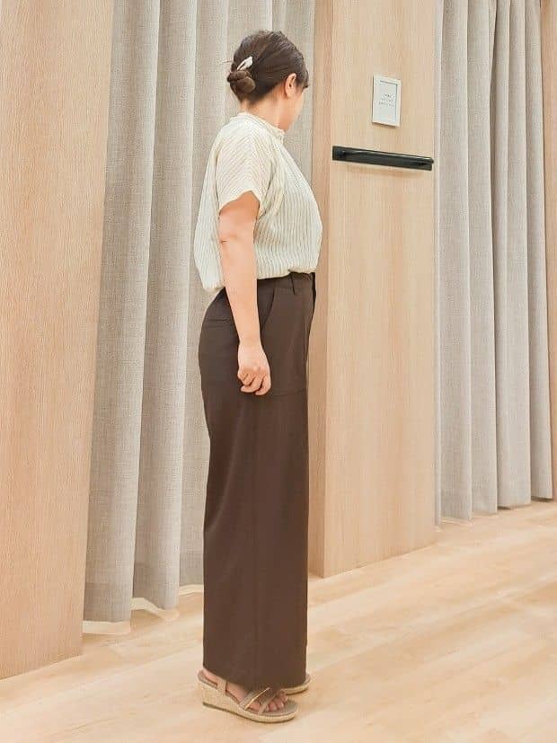ふるさんの「grove｜【接触冷感】見た目はきちんと、着心地はらくちん クロップドベイカーパンツ」を使ったコーディネート