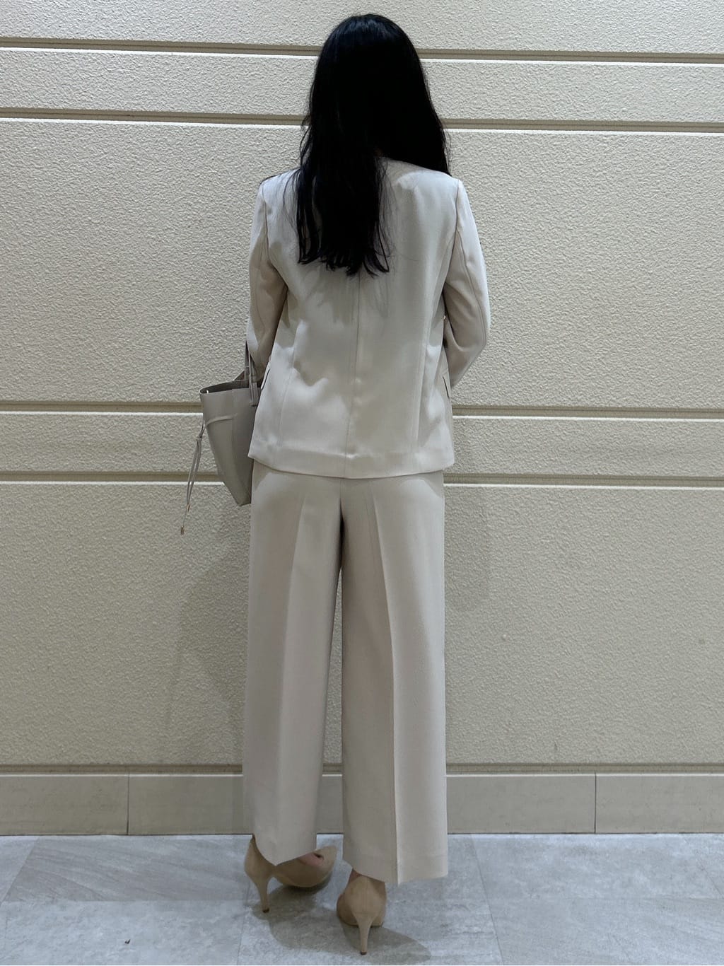 Momokaさんの「COUP DE CHANCE｜【手洗い可／通勤】ノーカラージャケット」を使ったコーディネート