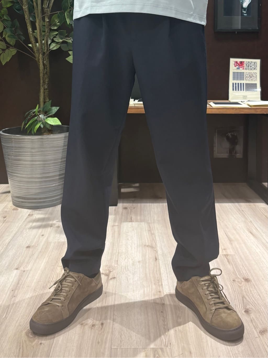 Kaiさんの「TAKEO KIKUCHI｜【COOL CITY WEAR】籠目アート柄 サッカーシャツ /通気性」を使ったコーディネート