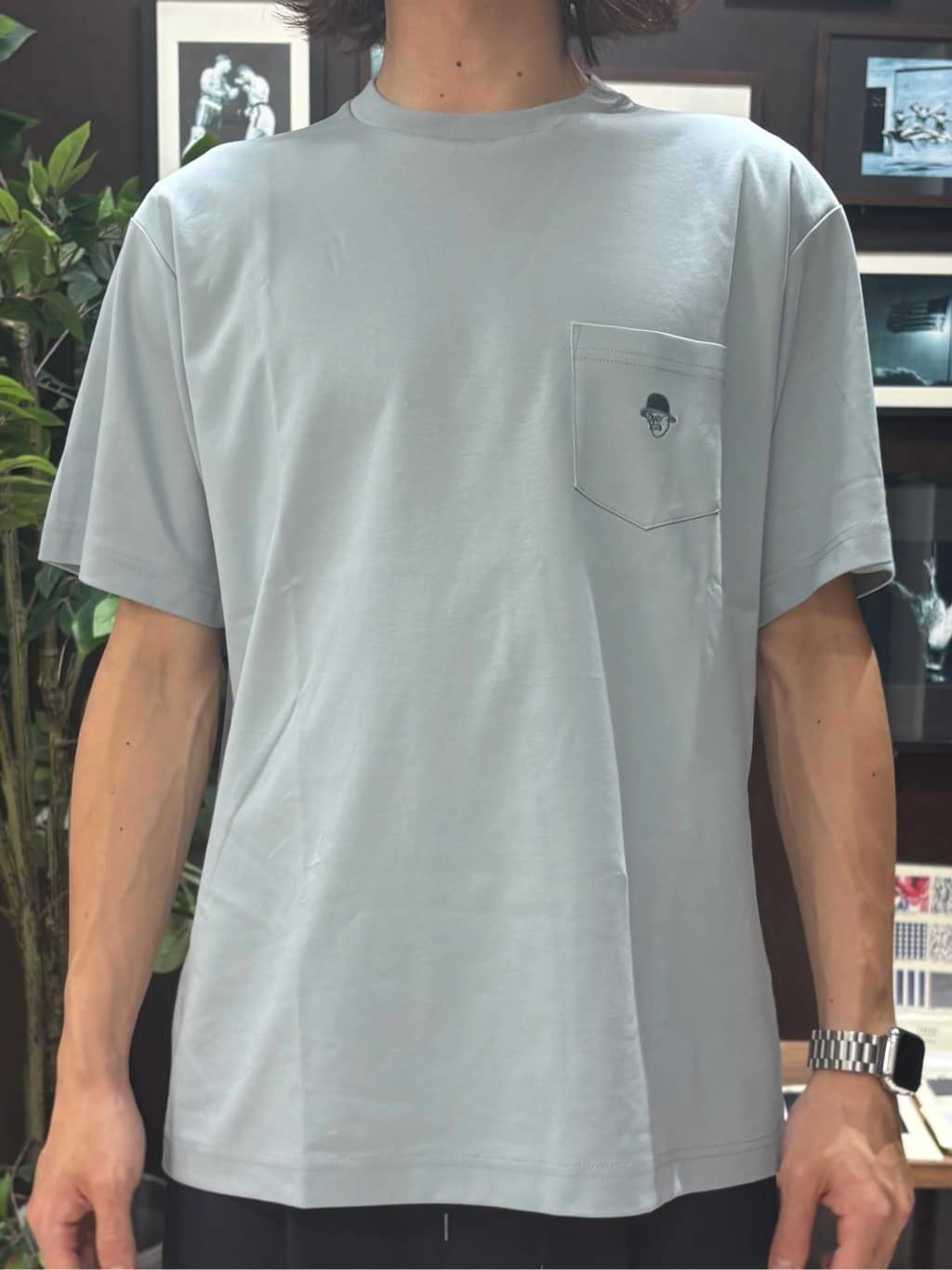Kaiさんの「TAKEO KIKUCHI｜【COOL CITY WEAR】籠目アート柄 サッカーシャツ /通気性」を使ったコーディネート