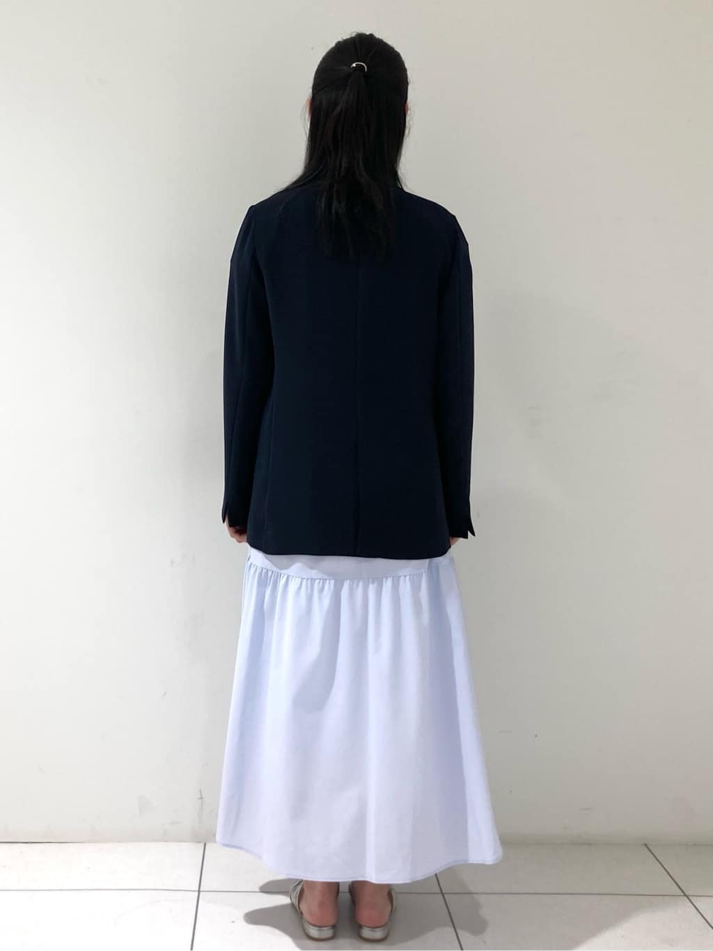 momokoさんの「INDIVI｜【着る日傘／遮熱／UVケア】ダブルジャケット」を使ったコーディネート