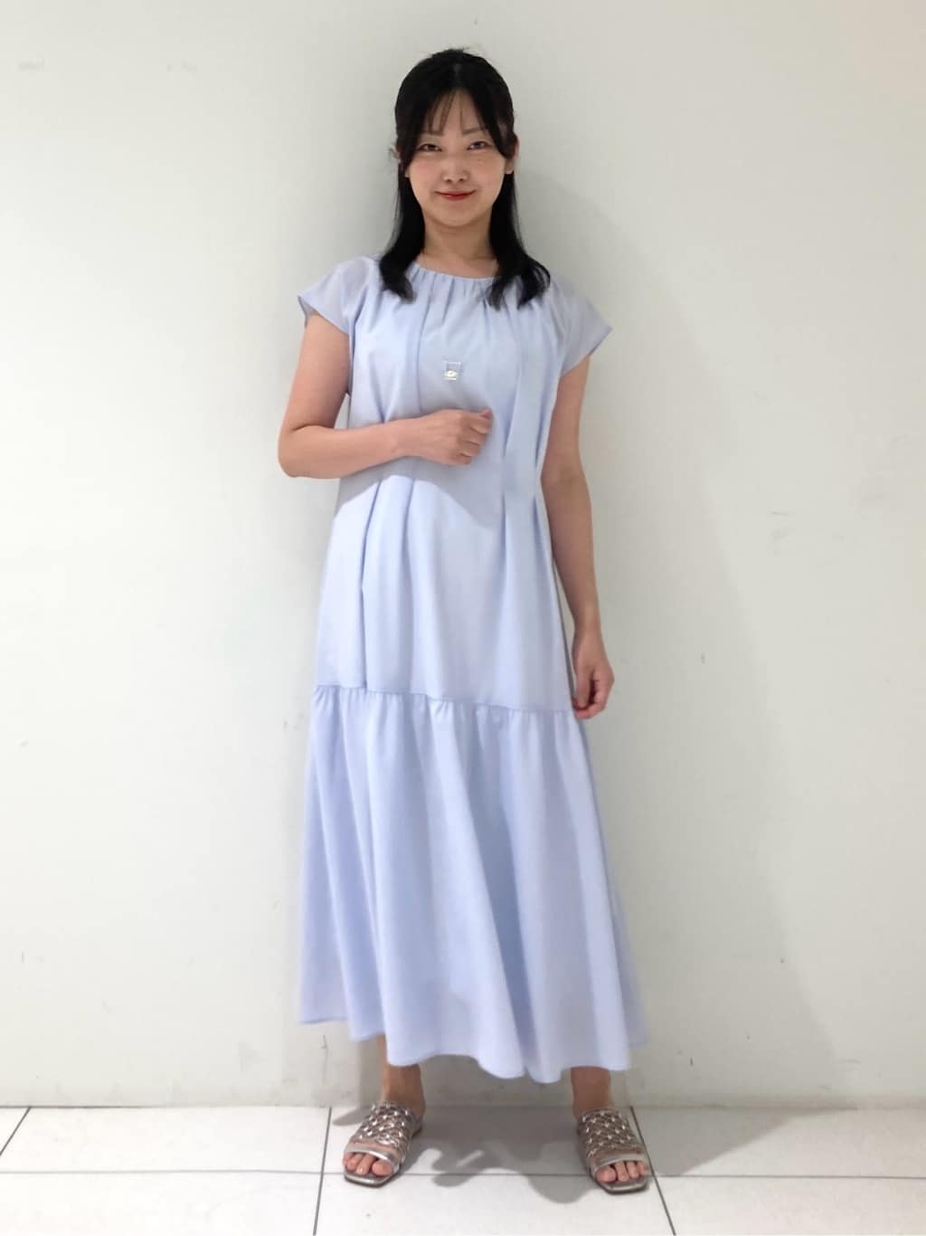 momokoさんの「INDIVI｜【着る日傘／遮熱／UVケア】ダブルジャケット」を使ったコーディネート