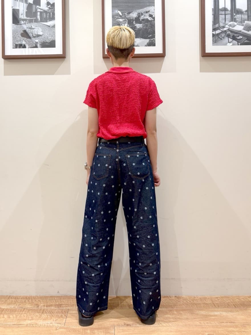 Ayumiさんの「SHOO･LA･RUE｜【S-LL】一枚で着映え フレンチスリーブ ポロスキッパートップス」を使ったコーディネート
