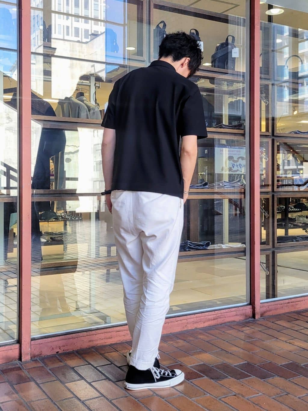 piroyaさんの「TAKEO KIKUCHI｜【COOL CITY WEAR】エアートール ポロシャツ /接触冷感・通気性」を使ったコーディネート