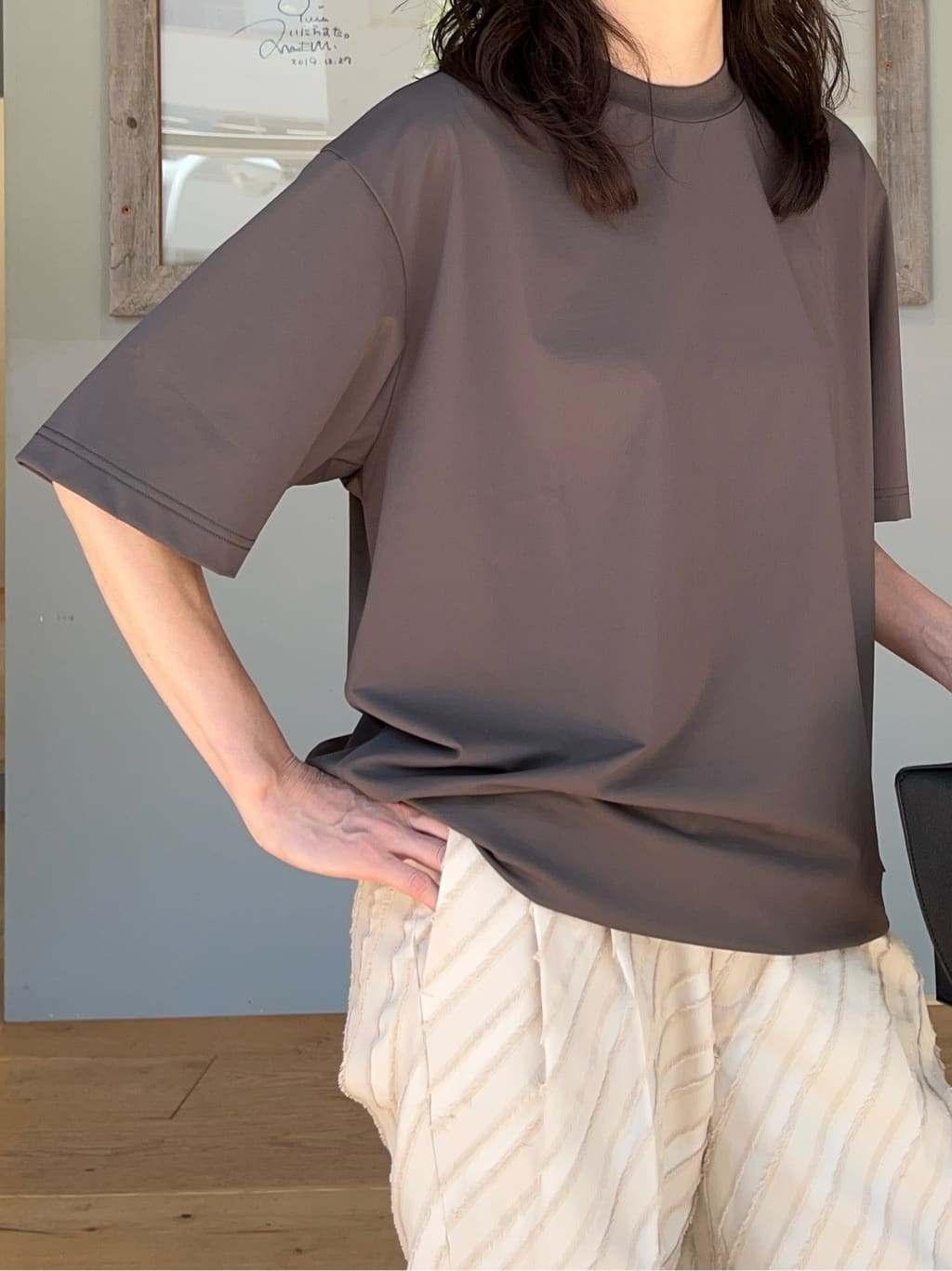 神野（jinno）さんの「TAKEO KIKUCHI｜【COOL CITY WEAR】テーラードTシャツ /接触冷感」を使ったコーディネート