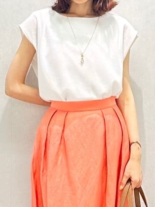 Miwaさんの「UNTITLED｜【ジャージ素材】インナードッキングシアーカットソー」を使ったコーディネート
