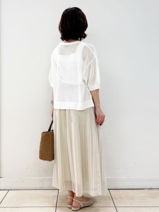 KIKIさんの「Reflect｜◆【手洗い可】レーシーニット」を使ったコーディネート