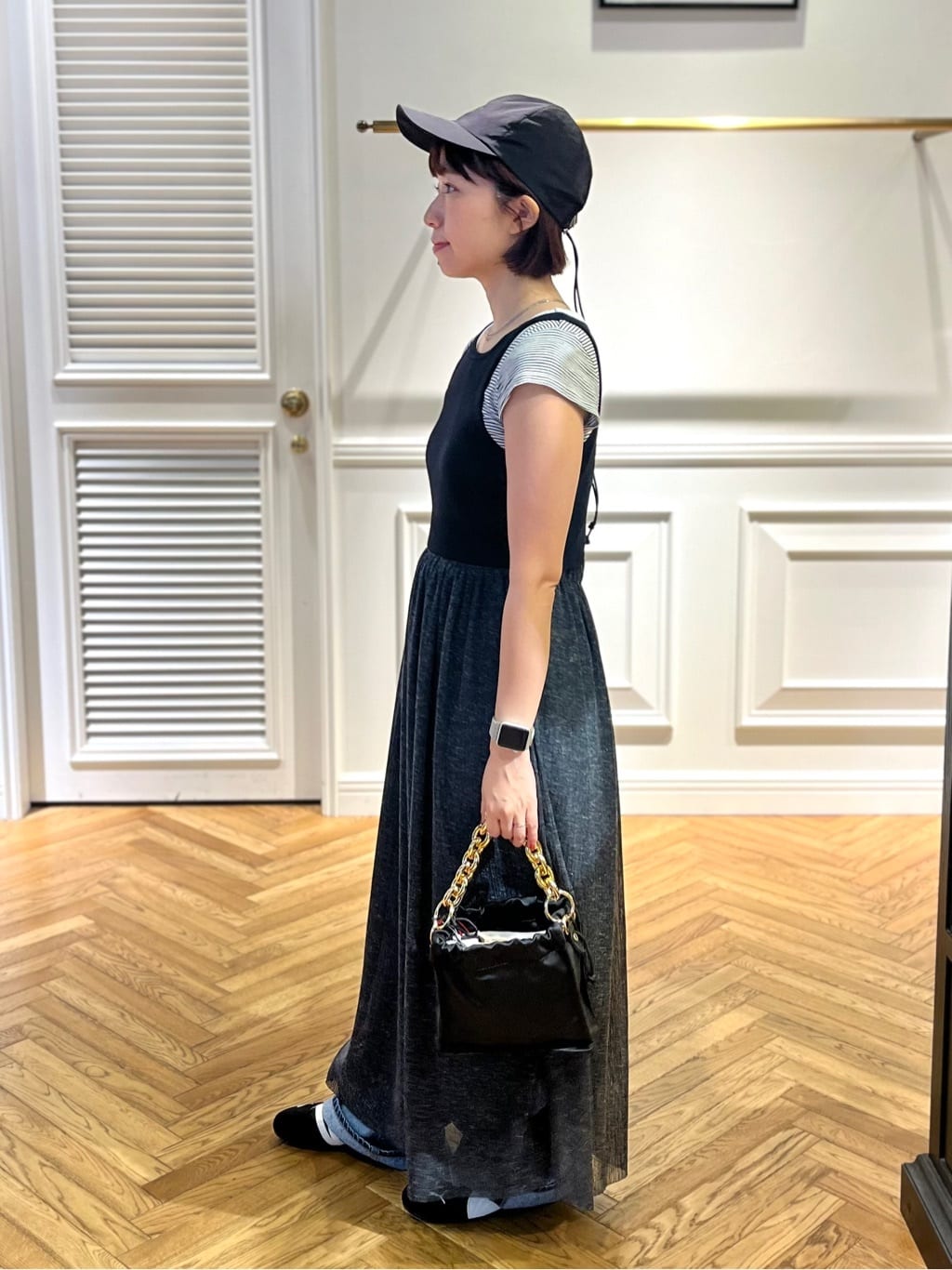 つじ まこさんの「DRESSTERIOR｜Carouselambra（ケラウズランブラ）【別注】BOAT TANK TOP DRESS」を使ったコーディネート