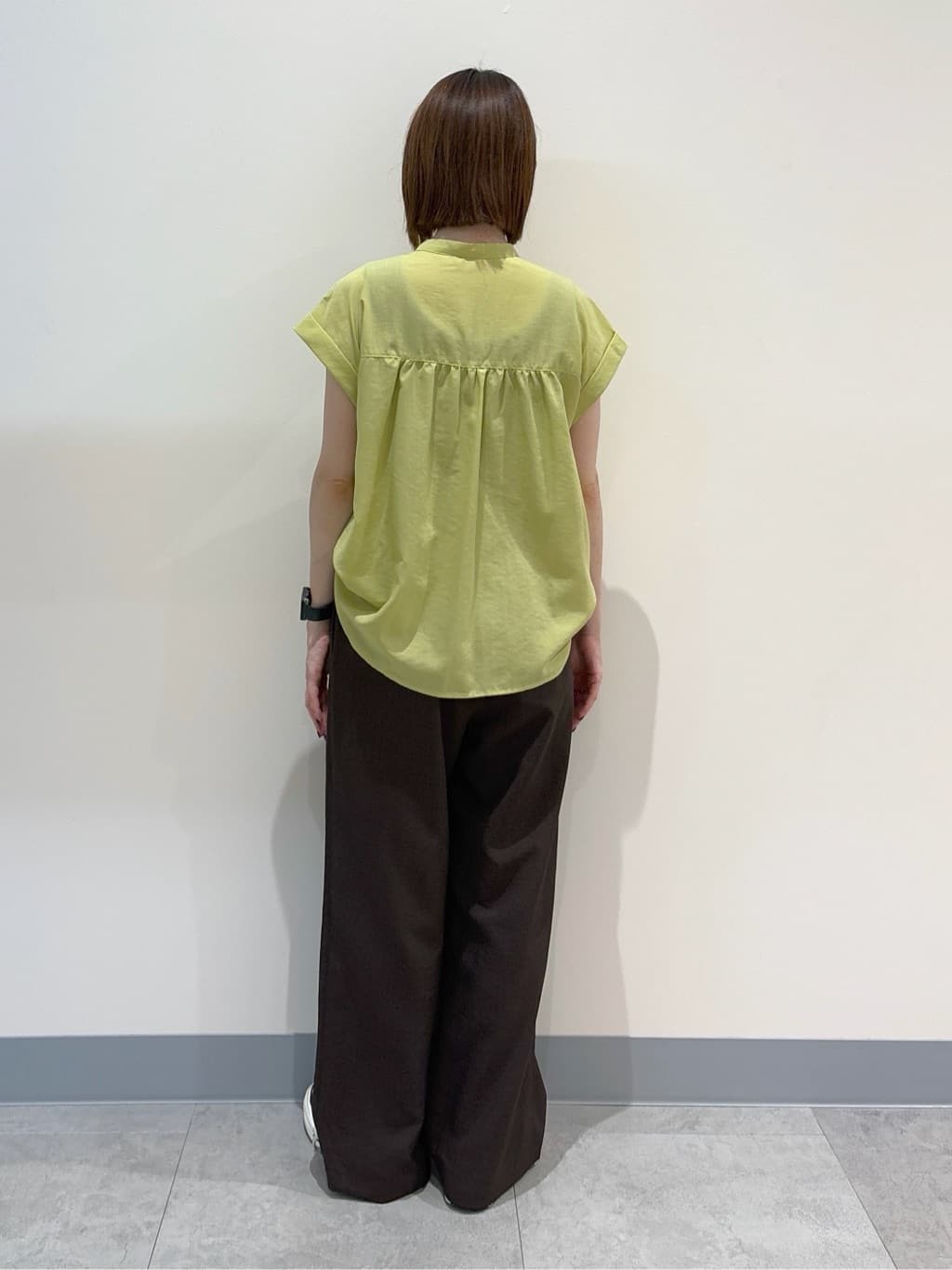 risaさんの「Dessin｜【ウエストゴム・洗える】アウトポケットワイドパンツ（XS～L）」を使ったコーディネート