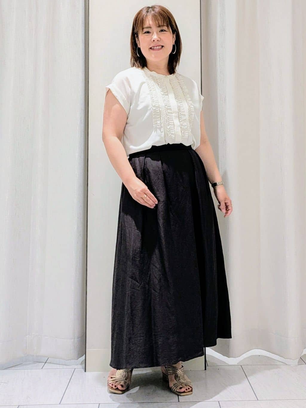Onumaさんの「UNTITLED｜リーベルラメベア天竺プルオーバファブリック」を使ったコーディネート