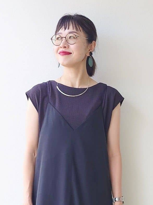 MUTSUKOさんの「UNTITLED｜【ジャージ素材】インナードッキングシアーカットソー」を使ったコーディネート