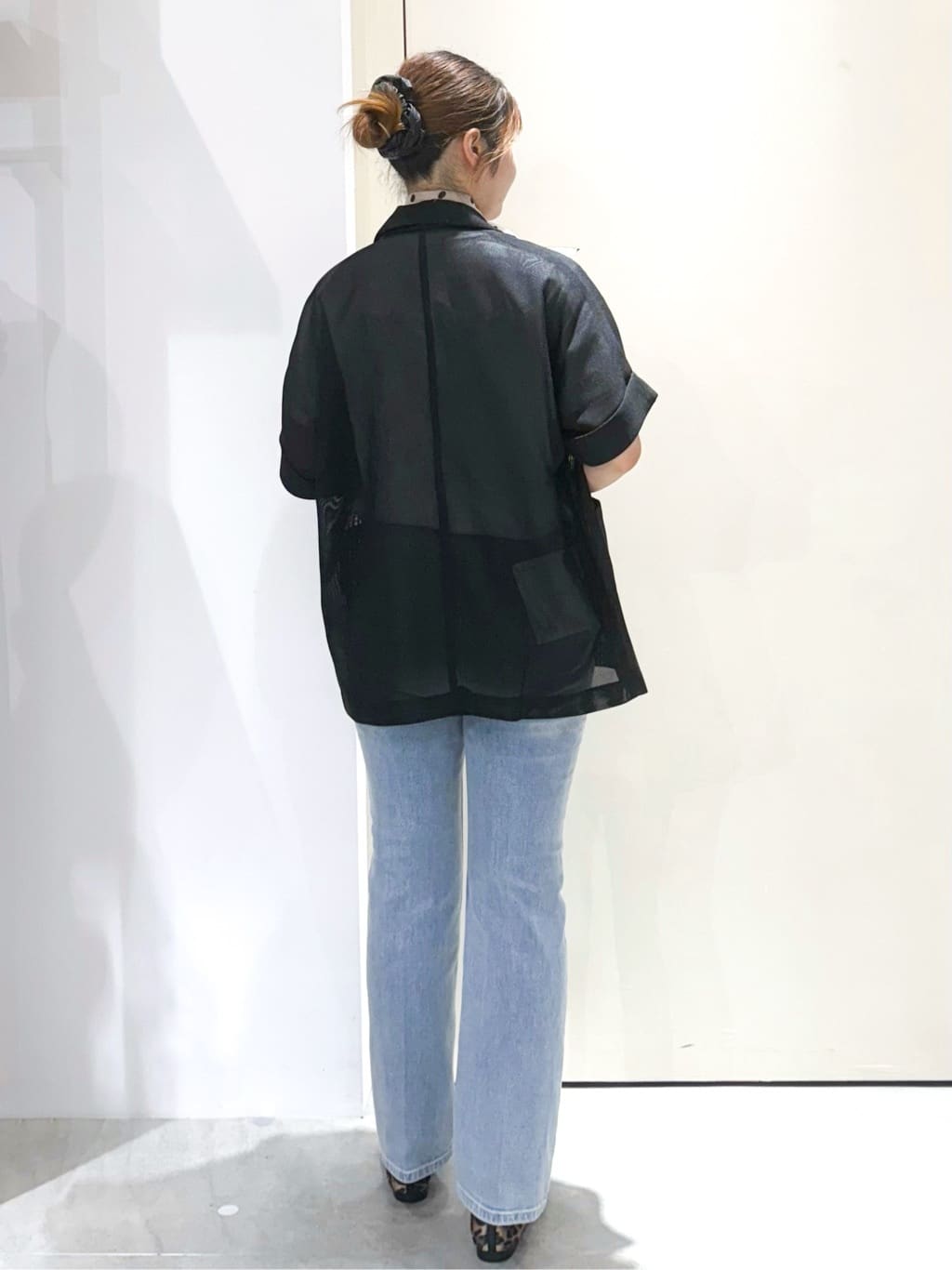 sayaさんの「OPAQUE.CLIP｜メッシュテーラードジャケット【洗濯機洗い可】」を使ったコーディネート