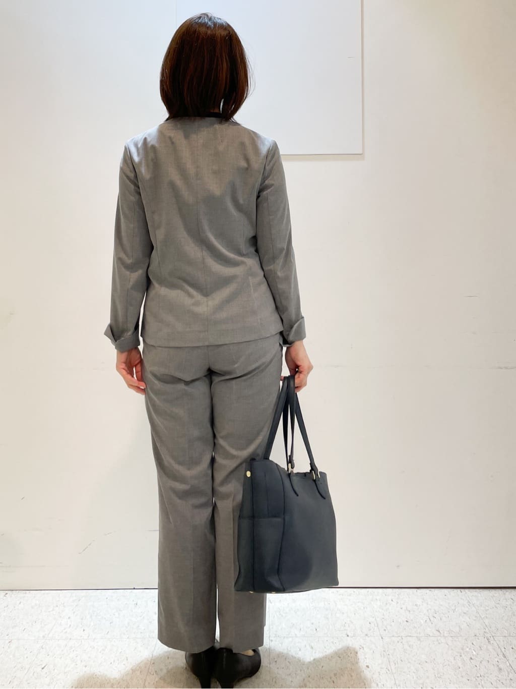 めいさんの「Reflect｜【洗える／セットアップ可】ノーカラージャケット」を使ったコーディネート
