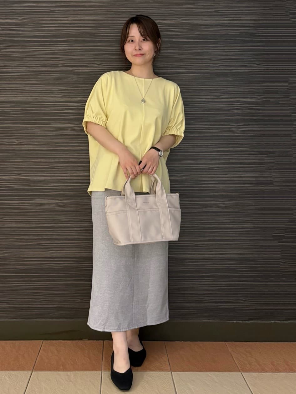 かなさんの「OPAQUE.CLIP｜ギャザードルマンスリーブトップス【UV／吸水速乾／洗濯機洗い可】」を使ったコーディネート