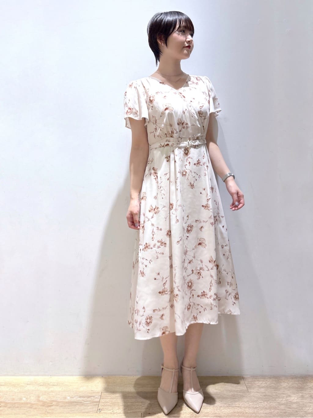 mizukiさんの「index｜【ステンレス】チェーン&times;ビジューネックレス」を使ったコーディネート