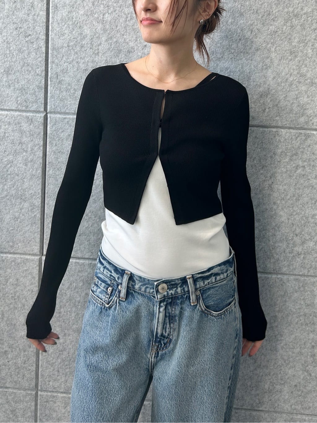 harunaさんの「CODE A｜【Cup-in】design cut camisole」を使ったコーディネート