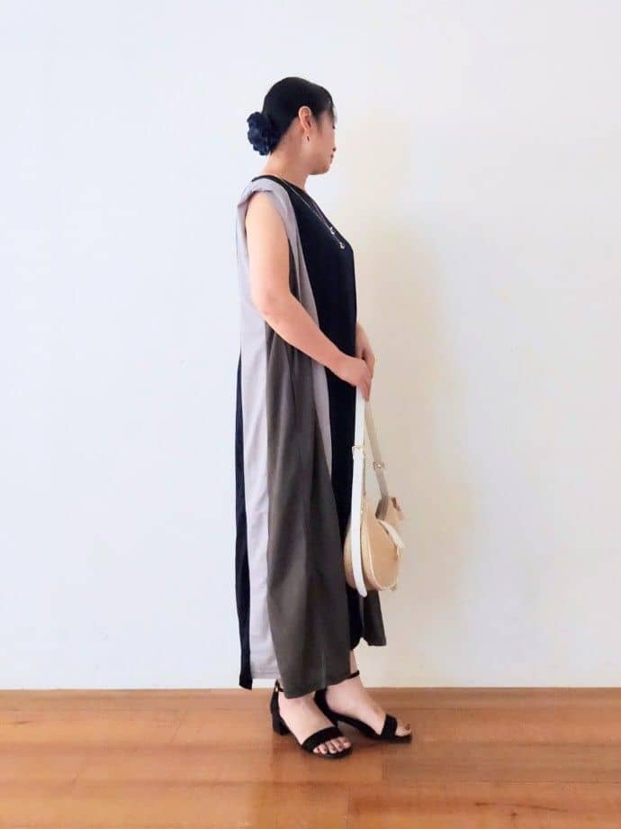 くまさんの「SHOO･LA･RUE｜【S-LL/ひんやり/UV】手の甲まで隠れる トッパーカーディガン」を使ったコーディネート