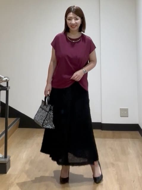 MIKIKOさんの「UNTITLED｜【洗える/Tシャツ】ツイストプルオーバー」を使ったコーディネート