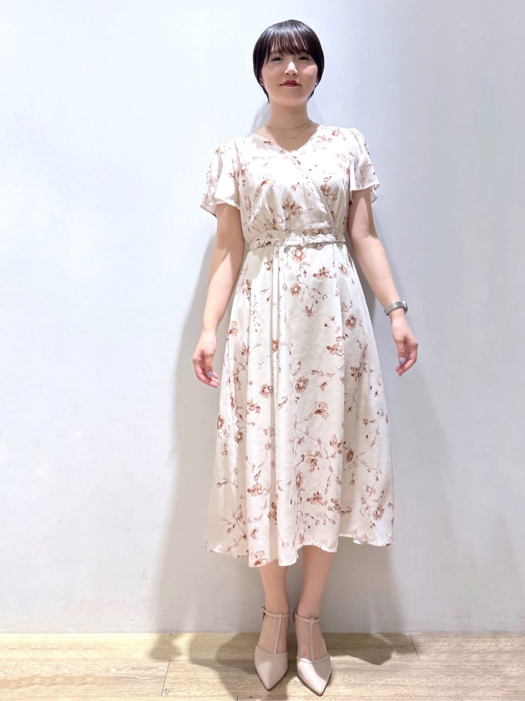 mizukiさんの「index｜【ステンレス】チェーン&times;ビジューネックレス」を使ったコーディネート