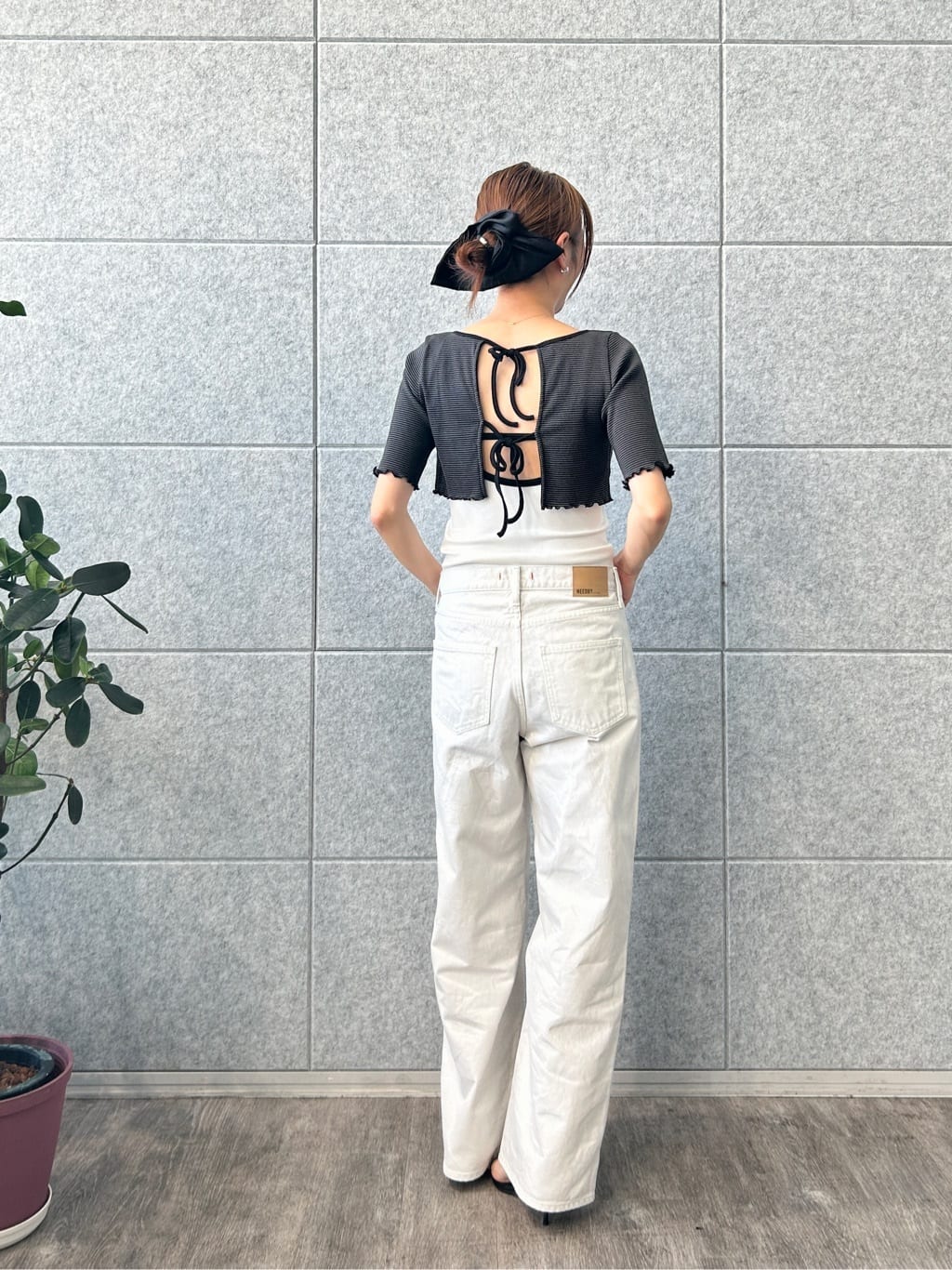 harunaさんの「CODE A｜【Cup-in】design cut camisole」を使ったコーディネート