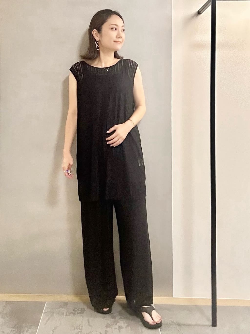 MAIさんの「INDIVI｜【洗える／セットアップ可能】ラッセルチュニック」を使ったコーディネート