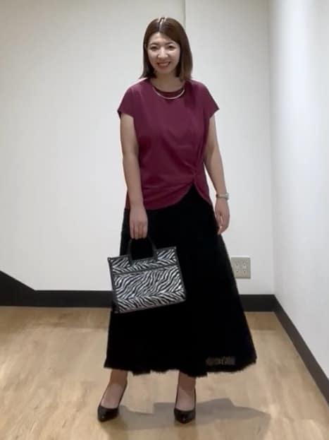 MIKIKOさんの「UNTITLED｜【洗える/Tシャツ】ツイストプルオーバー」を使ったコーディネート