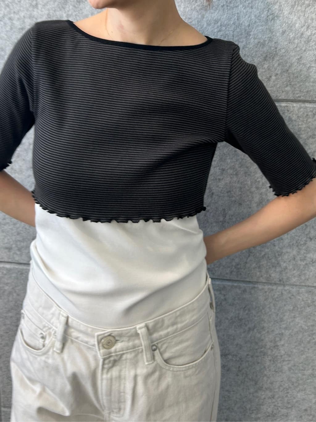 harunaさんの「CODE A｜【Cup-in】design cut camisole」を使ったコーディネート