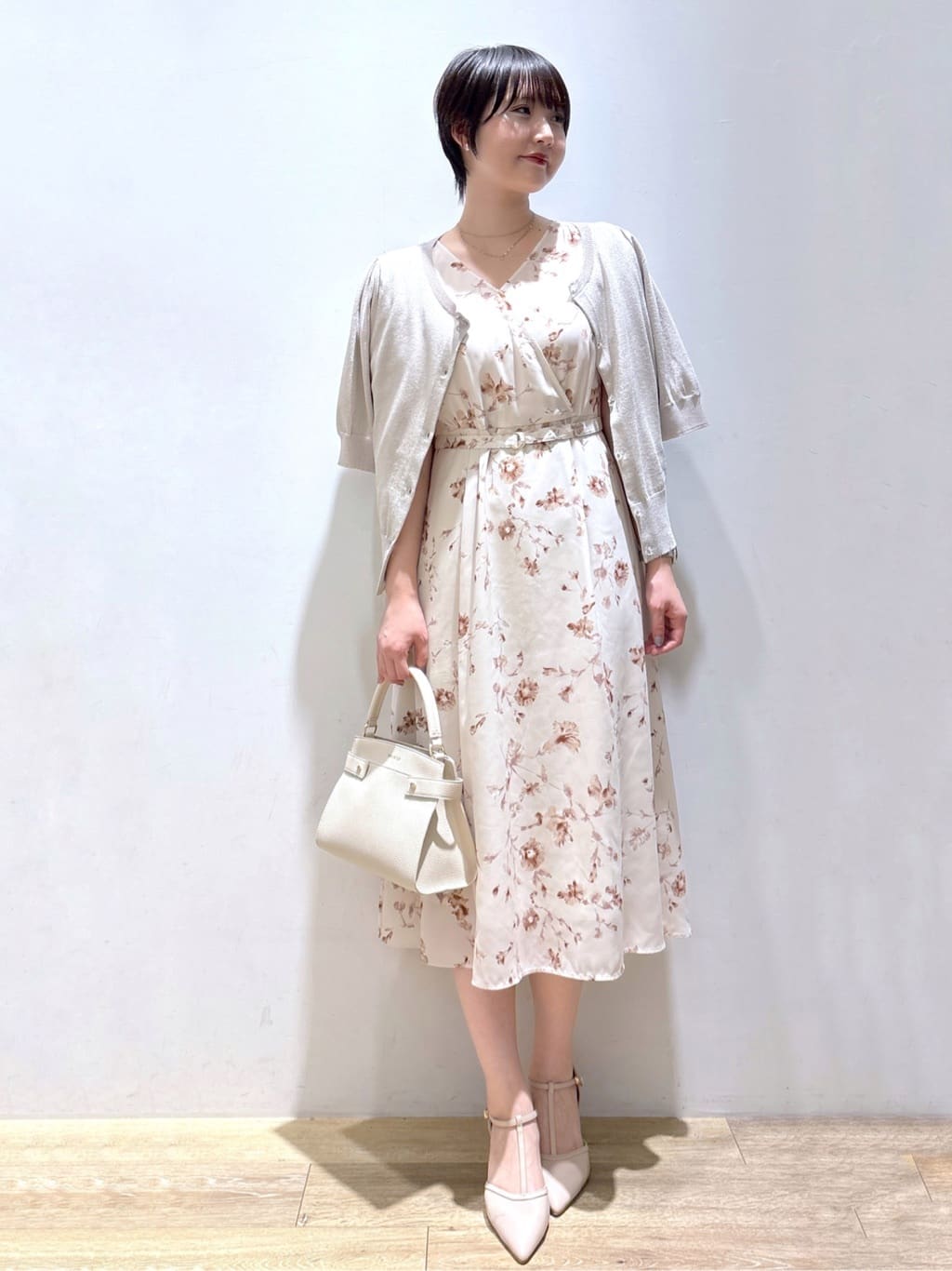 mizukiさんの「index｜【ステンレス】チェーン&times;ビジューネックレス」を使ったコーディネート