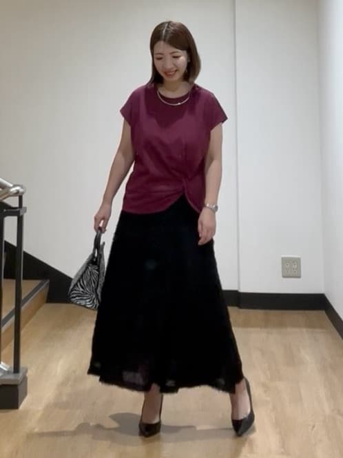 MIKIKOさんの「UNTITLED｜【洗える/Tシャツ】ツイストプルオーバー」を使ったコーディネート