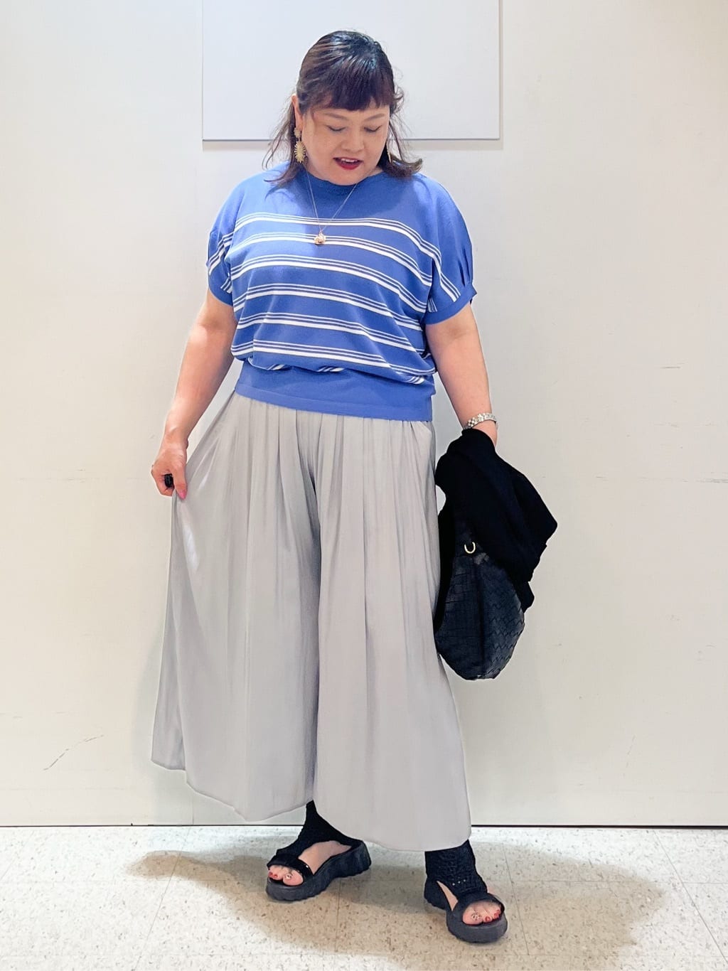 kimmyさんの「Reflect｜【ウエストゴム仕様／長く着られる◎】スカーチョパンツ」を使ったコーディネート