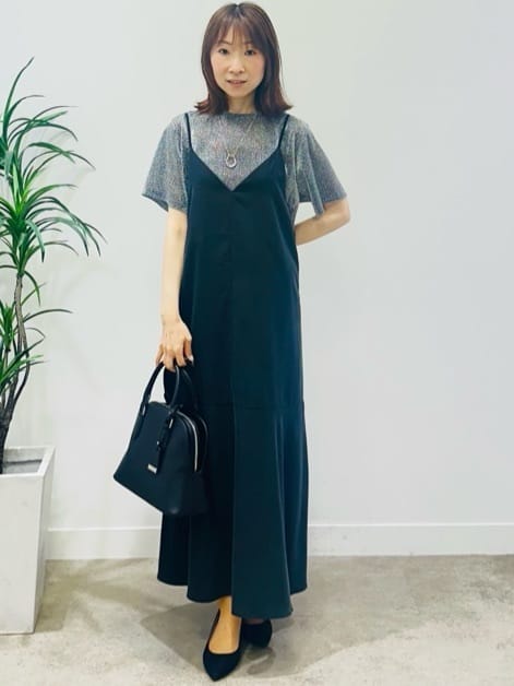 Miwaさんの「UNTITLED｜【洗える】ラメシアーTシャツ」を使ったコーディネート