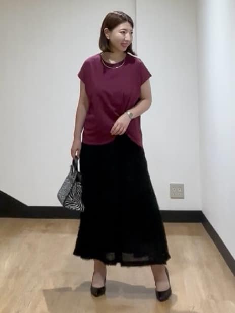 MIKIKOさんの「UNTITLED｜【洗える/Tシャツ】ツイストプルオーバー」を使ったコーディネート