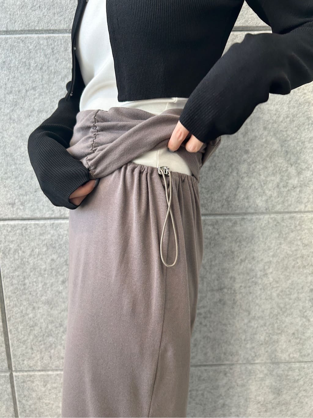 harunaさんの「CODE A｜drawstring skirt dress」を使ったコーディネート