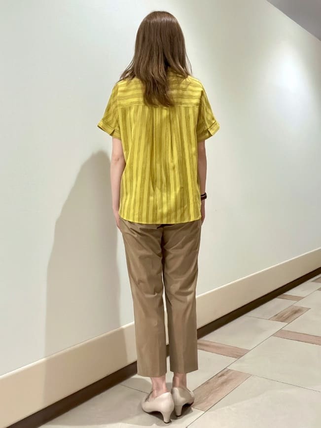 チャイさんの「Reflect｜【洗える】ドビーストライプブラウス」を使ったコーディネート