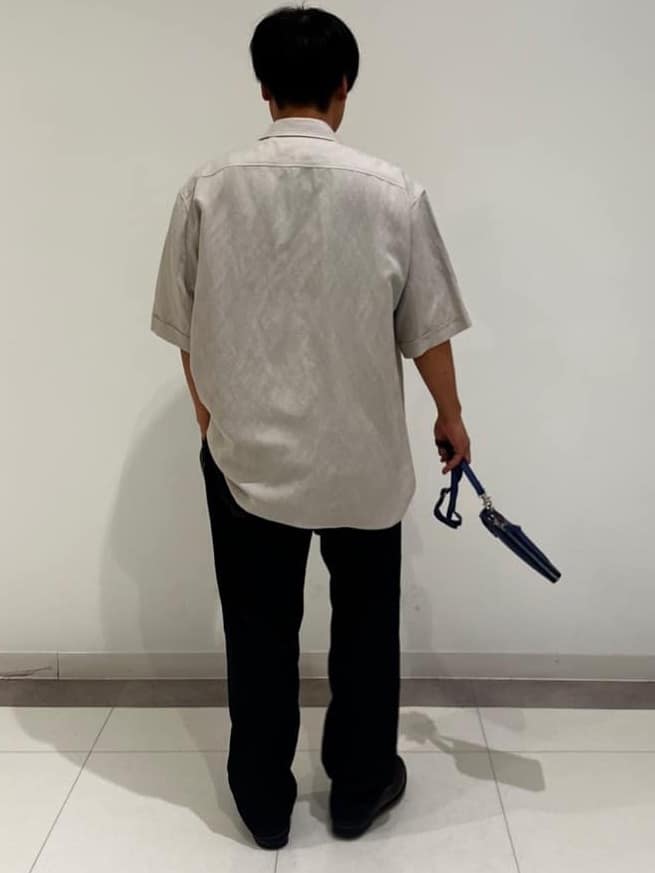 MATSUBARAさんの「DRESSTERIOR｜◆リネンレーヨン ハーフスリーブシャツ」を使ったコーディネート