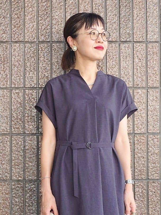 MUTSUKOさんの「UNTITLED｜【UV/はっ水】リラククールワンピース」を使ったコーディネート