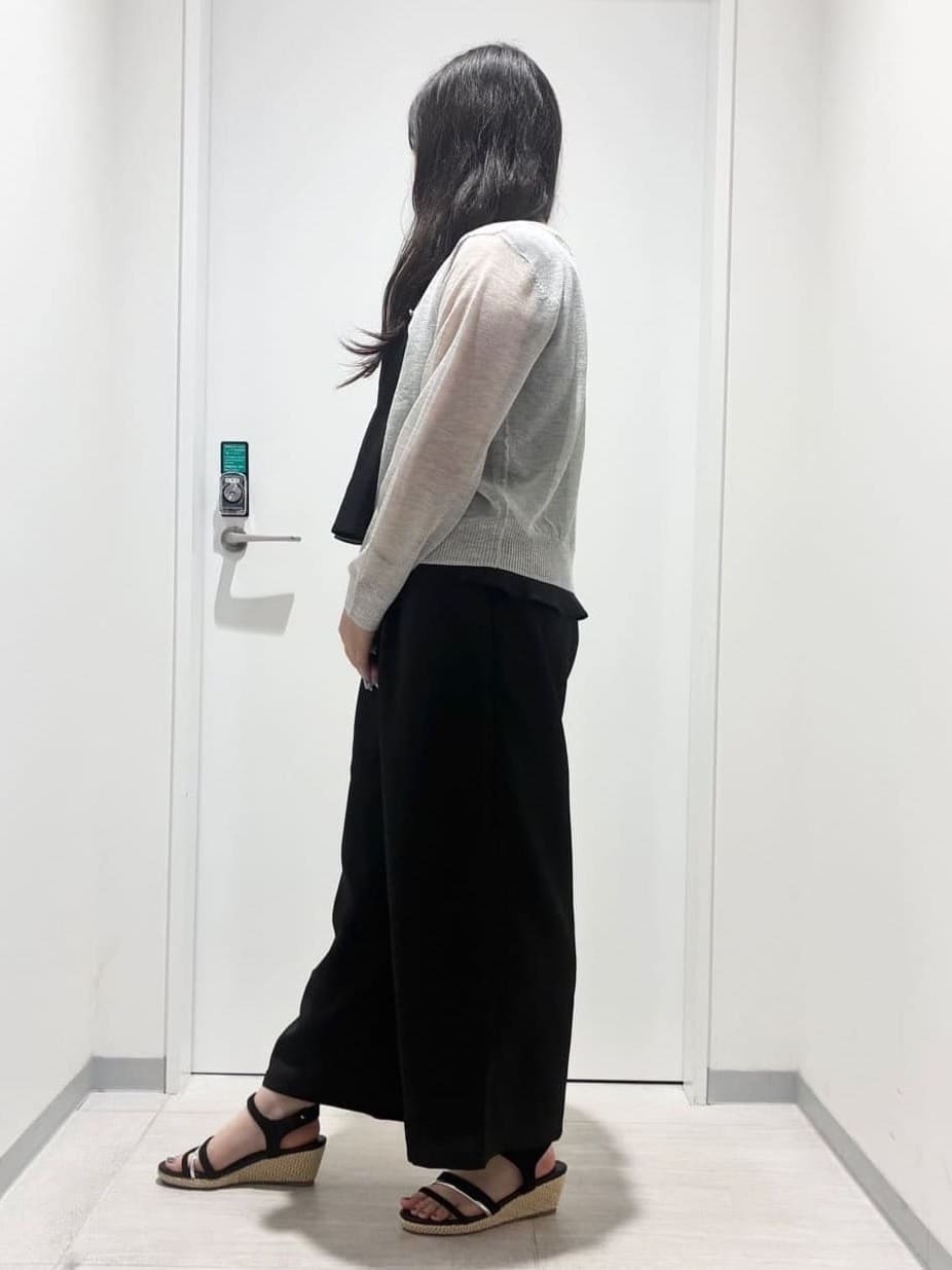 ゆゆさんの「grove｜【雑誌掲載】洗えるシアーカーディガン」を使ったコーディネート